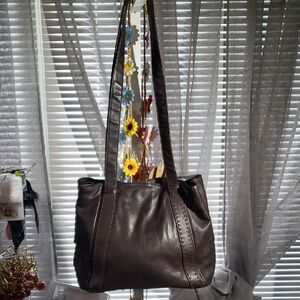 Ganson Leather Shoulder Bag